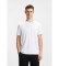 Comprare BOSS T-shirt in cotone elasticizzato con colletto con logo bianco