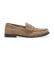 Buy BOSS Suede moccasins with beige logo engraved logo and antifaz