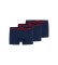 Buy HUGO 3 Pack Triplet Planet navy boxer shorts