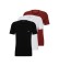 Buy BOSS Pack 3 T-shirts Classic cotton black, white, maroon