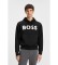 K�p BOSS Hoodie Logo Oversize svart