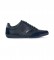 BOSS Blue mixed leather slippers