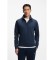 Acheter BOSS Sweatshirt polaire col zippé Navy