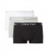 Calvin Klein Confezione da 3 boxer 000NB2970A UW6 nero, grigio, bianco