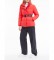 Calvin Klein Manteau de plume avec ceinture rouge