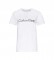 Calvin Klein T-shirt de pescoÃ§o da tripulaÃ§Ã£o branca
