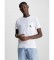 Calvin Klein Jeans T-shirt monogramme et poche blanc