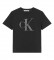 Calvin Klein Camiseta Preta Satin Bonded Filled
