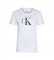 Calvin Klein T-shirt grigia vestibilitÃ  regolare con logo monogramma Core