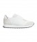 Calvin Klein Zapatillas de piel Elastic Runner blanco
