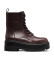 Köp Calvin Klein Jeans Maroon platÃ¥formade läderstövlar
