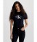 Calvin Klein Jeans T-shirt ordinaire Monogram noir