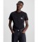 Calvin Klein Jeans Camiseta Monograma y Bolsillo Negro