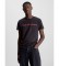 Calvin Klein Jeans T-shirt Algodo Orgnico Slim Logotipo preto, vermelho