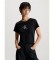 Calvin Klein Jeans T-Shirt de corte justo com logÃ³tipo gradiente preto
