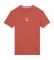 Calvin Klein T-shirt rossa con logo monogramma