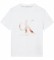 Calvin Klein Camiseta de AlgodÃ£o OrgÃ¢nico Monograma J20J217289 branco