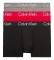 Calvin Klein 3 Pack Trunk boxershorts zwart, grijs, rood
