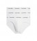 Calvin Klein Confezione da 3 slip in cotone elasticizzato bianchi