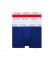 Calvin Klein Pacote de 3 Boxers de Algodão Esticado Azul, Branco, Vermelho
