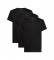 Calvin Klein Conjunto de 3 T-shirts pretas clÃ¡ssicas