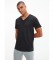 Calvin Klein Pack de 3 Camisetas Cuello V negro