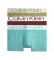 Calvin Klein Pack of three low rise boxer shorts burgundy, green, turquoise