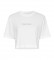 Calvin Klein T-shirt branca recortada SS