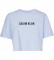 Calvin Klein T-shirt de manga curta cortada azul