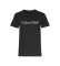 Calvin Klein T-shirt PescoÃ§o da tripulaÃ§Ã£o preto