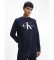 Calvin Klein Jeans Sweatshirt NÃºcleo do Monograma da Marinha