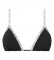 Calvin Klein Top de bikini triangle noir