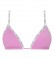Calvin Klein Top de Bikini Triangle rosa
