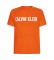 Calvin Klein T-shirt arancione con logo WO