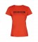 Calvin Klein T-shirt sportiva con logo elasticizzato arancione