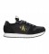 Calvin Klein Jeans Sock Laceup Ny-Lth black leather sneakers