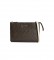 Calvin Klein Recycled Shoulder Bag With Brown Logo -15x23,5x4cm
