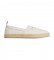 Calvin Klein Sneakers espadille con logo bianco sporco