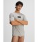 Calvin Klein T-shirt de algodÃ£o orgÃ¢nico Ck96 cinzento