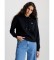 Calvin Klein Jeans Blend Fleece Sweatshirt de AlgodÃ£o Preto