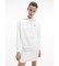 Calvin Klein Jeans Cotton Blend Fleece Sweatshirt white