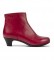 Comprar Camper Botines de Piel Helena bajo rojo