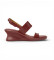 Comprare Camper Sandali in pelle bordeaux Louise