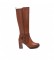 Carmela Leather boots 160055 brown -Height heel: 9cm