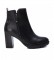 Carmela Botines De Piel 160054 Negro -Altura Tacn: 9Cm-