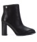 Carmela Leather ankle boots 161240 black -heel height: 8cm