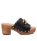 Carmela Zuecos de piel 160715 negro -Altura tacn 7cm-
