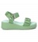 Carmela Leather sandals 160811 green