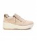 Carmela Leather sneakers 068276 beige -Height: 6 cm