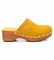 Carmela Sabots en cuir 160461 jaune -Hauteur du talon 7cm